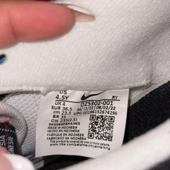 Nike Air Force 1 LV8 GS 'Multi-Material' sneakers 4.5Y - Picture 7 of 7